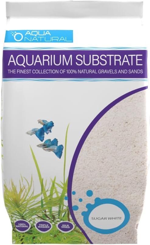 Aqua Natural Sugar White Sand Aquarium Substrate